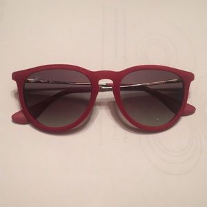 Rayban “Ericka” Sunglasses Velvet Red